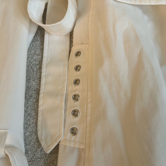 Via Spiga White Belted Trench Coat - Picture 4 of 9